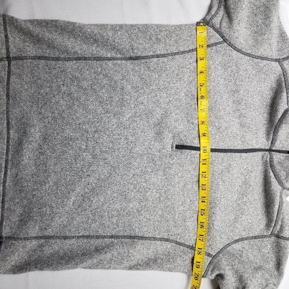 AVIA 1/4 zip fleece heather gray small pullover top - Picture 5 of 10